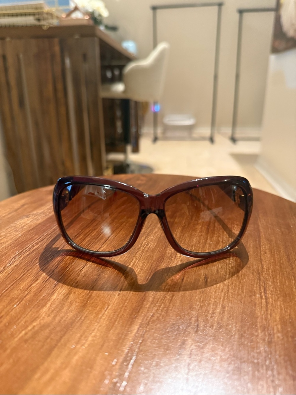 Women's Oversized Sunglasses - Brown Gradient Lens